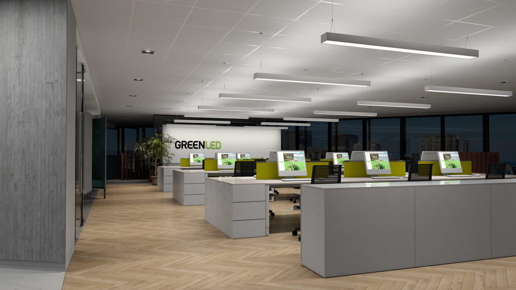 The new Phi product family – glare-free light for offices, schools, retail and industry
